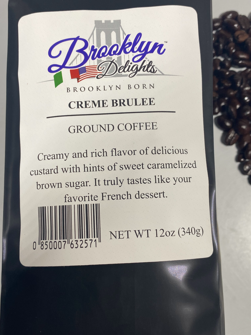 Coffee 12 oz gourmet--- Creme Brûlée