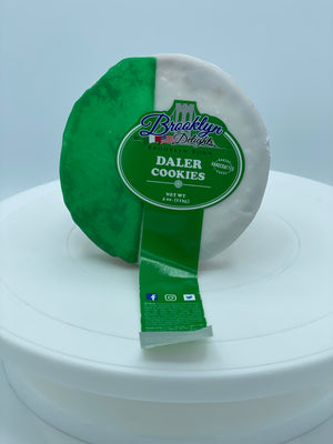 White & Green 4 oz cookies ( Daler Cookies )