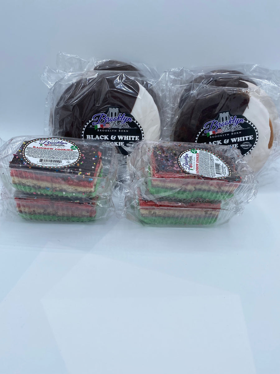 Cookie Mix Gift Box Black & White / Rainbow Cookies – brooklyndelights