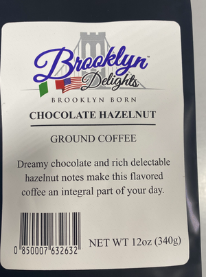Coffee 12 oz   Chocolate Hazelnut. ( on sale now )